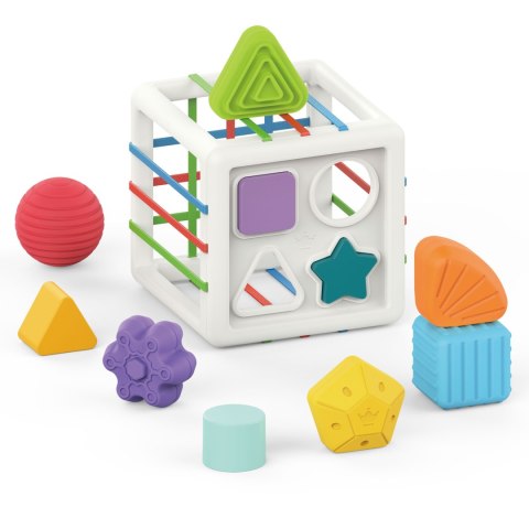 WOOPIE BABY Elastyczna Kostka Sensoryczna Sorter dla Dzieci Kolorowe Kształty 11 el. Woopie Baby WOOPIE BABY Elastyczna Kostka Sensoryczna Sorter dla Dzieci Kolorowe Kształty 11 el. Woopie Baby