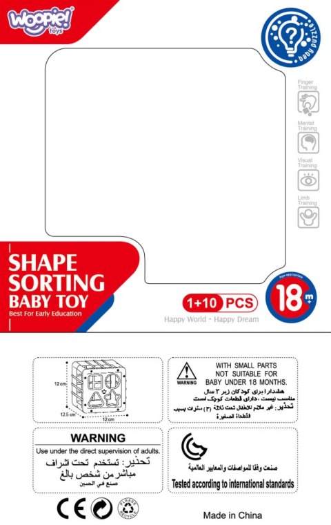 WOOPIE BABY Elastyczna Kostka Sensoryczna Sorter dla Dzieci Kolorowe Kształty 11 el. Woopie Baby WOOPIE BABY Elastyczna Kostka Sensoryczna Sorter dla Dzieci Kolorowe Kształty 11 el. Woopie Baby