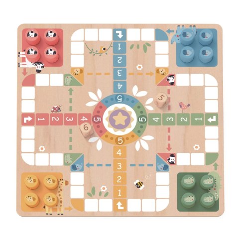 WOOPIE GREEN Gry Planszowe Logiczne 2w1 Ludo Chińczyk + Węże i Drabiny Woopie Let's Go Green WOOPIE GREEN Gry Planszowe Logiczne 2w1 Ludo Chińczyk + Węże i Drabiny Woopie Let's Go Green