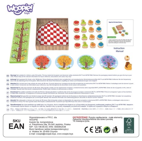 WOOPIE GREEN Wiewiórka w Sadzie Gra Planszowa Rodzinna FSC Woopie Let's Go Green WOOPIE GREEN Wiewiórka w Sadzie Gra Planszowa Rodzinna FSC Woopie Let's Go Green