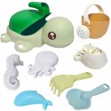 WOOPIE GREEN Zestaw 2w1 do Piasku i Wanny Żółwik 8 el. BIODEGRADOWALNY ORGANICZNY MATERIAŁ Woopie Let's Go Green