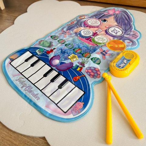 WOOPIE Mata Muzyczna Syrenka 2w1 Perkusja Interaktywna Woopie WOOPIE Mata Muzyczna Syrenka 2w1 Perkusja Interaktywna Woopie