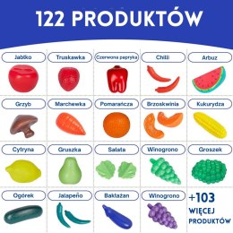 WOOPIE Zestaw do Kuchni Sklepu Warzywa Owoce 120el. Woopie