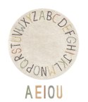 Dywan Bawełniany ABC Kolory i Litery, Ø120 cm, Lorena Canals Lorena Canals