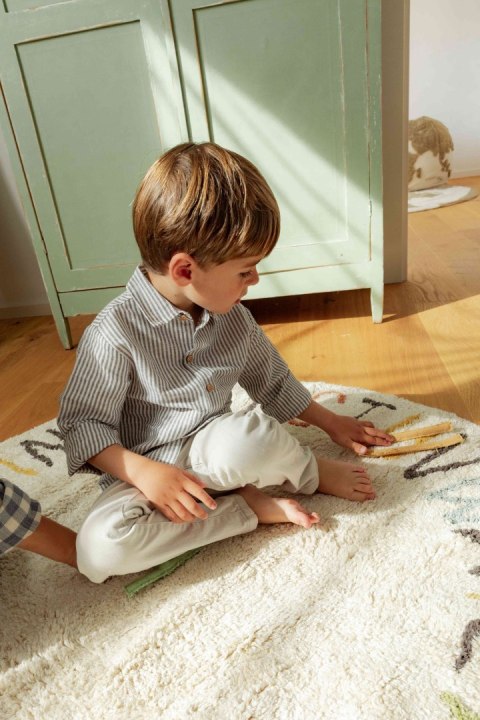 Dywan Bawełniany ABC Kolory i Litery, Ø120 cm, Lorena Canals Lorena Canals Dywan Bawełniany ABC Kolory i Litery, Ø120 cm, Lorena Canals Lorena Canals