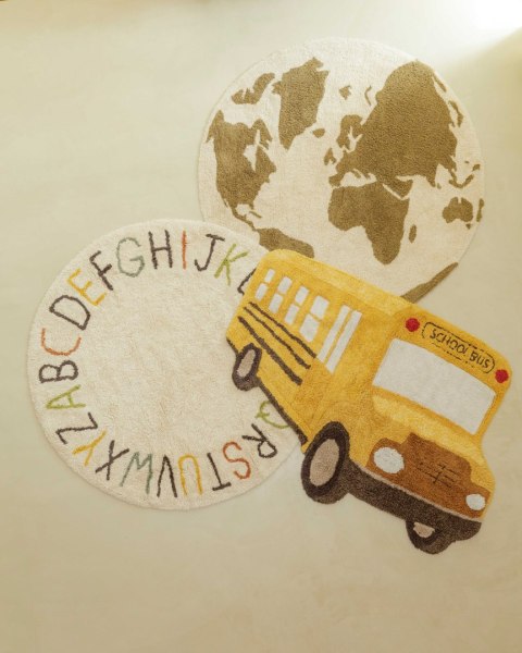 Dywan bawełniany Autobus Szkolny do prania w pralce, Lorena Canals Lorena Canals Dywan bawełniany Autobus Szkolny do prania w pralce, Lorena Canals Lorena Canals
