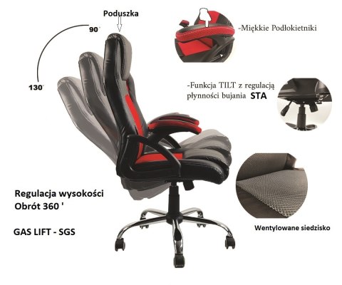 Fotel obrotowy do biurka CARRERA M STONE GREY + PINK FABRIC Lugano Fotel obrotowy do biurka CARRERA M STONE GREY + PINK FABRIC Lugano
