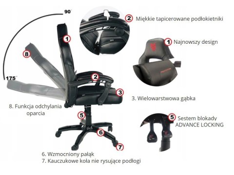Fotel obrotowy do biurka TITAN GREY ALCANTARA BASIC Prototype Fotel obrotowy do biurka TITAN GREY ALCANTARA BASIC Prototype