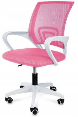 Fotel obrotowy do biurka VENTO PINK MESH II GATUNEK Lugano