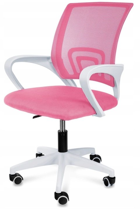 Fotel obrotowy do biurka VENTO PINK MESH II GATUNEK Lugano Fotel obrotowy do biurka VENTO PINK MESH II GATUNEK Lugano