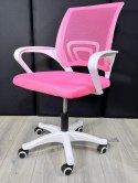 Fotel obrotowy do biurka VENTO PINK MESH II GATUNEK Lugano
