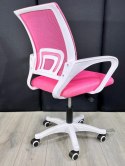 Fotel obrotowy do biurka VENTO PINK MESH II GATUNEK Lugano