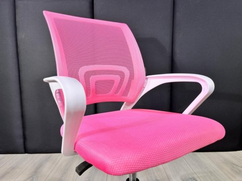 Fotel obrotowy do biurka VENTO PINK MESH II GATUNEK Lugano Fotel obrotowy do biurka VENTO PINK MESH II GATUNEK Lugano