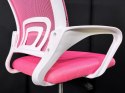 Fotel obrotowy do biurka VENTO PINK MESH II GATUNEK Lugano