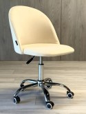 Krzesło obrotowe GLORIA OFFICE CREAM VELVET Lugano