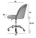 Krzesło obrotowe GLORIA OFFICE CREAM VELVET Lugano