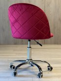 Krzesło obrotowe GLORIA OFFICE WINE VELVET Lugano