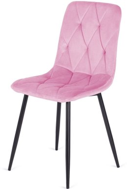 Krzesło tapicerowane BORGO VELVET PINK II GATUNEK Lugano