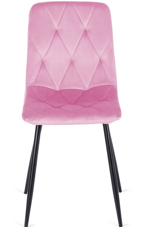 Krzesło tapicerowane BORGO VELVET PINK II GATUNEK Lugano Krzesło tapicerowane BORGO VELVET PINK II GATUNEK Lugano