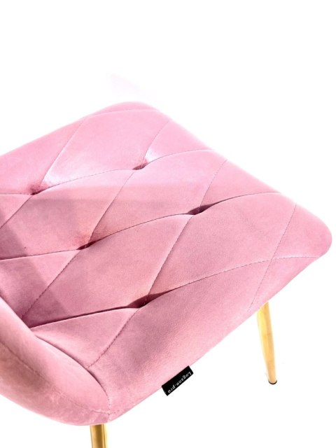 Krzesło tapicerowane BORGO VELVET PINK II GATUNEK Lugano Krzesło tapicerowane BORGO VELVET PINK II GATUNEK Lugano