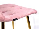 Krzesło tapicerowane BORGO VELVET PINK II GATUNEK Lugano