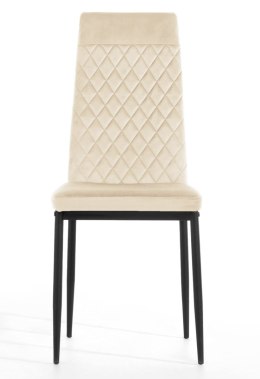 Krzesło tapicerowane VALVA CARO VELVET BEIGE Lugano