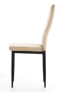 Krzesło tapicerowane VALVA CARO VELVET BEIGE Lugano