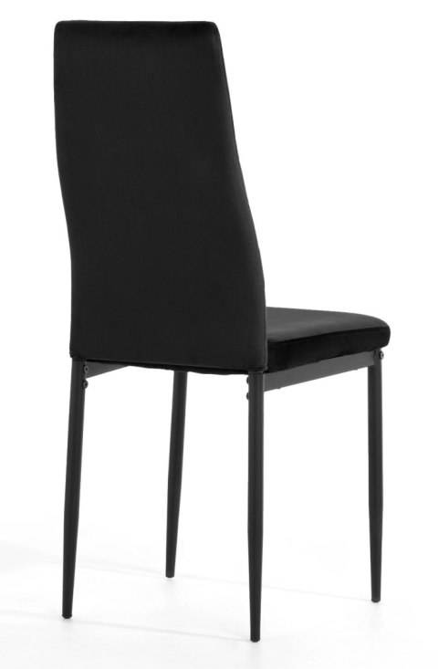 Krzesło tapicerowane VALVA CARO VELVET BLACK Lugano Krzesło tapicerowane VALVA CARO VELVET BLACK Lugano