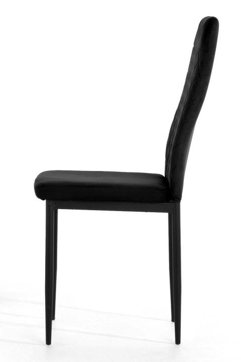 Krzesło tapicerowane VALVA CARO VELVET BLACK Lugano Krzesło tapicerowane VALVA CARO VELVET BLACK Lugano