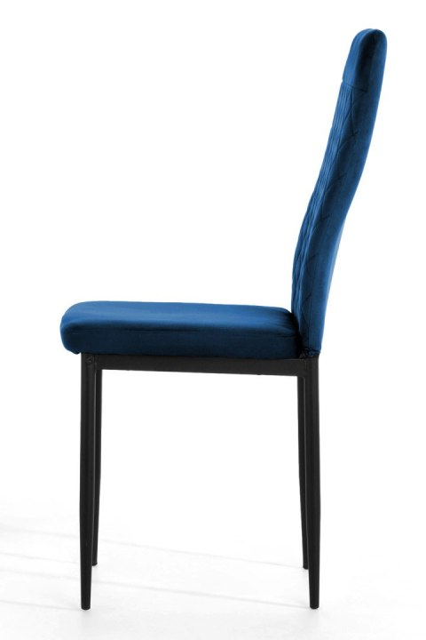 Krzesło tapicerowane VALVA CARO VELVET BLUE Lugano Krzesło tapicerowane VALVA CARO VELVET BLUE Lugano
