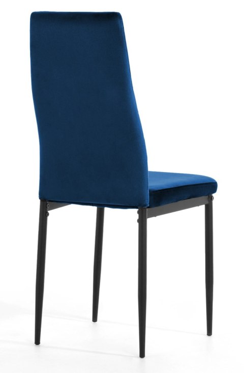 Krzesło tapicerowane VALVA CARO VELVET BLUE Lugano Krzesło tapicerowane VALVA CARO VELVET BLUE Lugano
