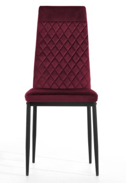 Krzesło tapicerowane VALVA CARO VELVET BURGUNDY Lugano