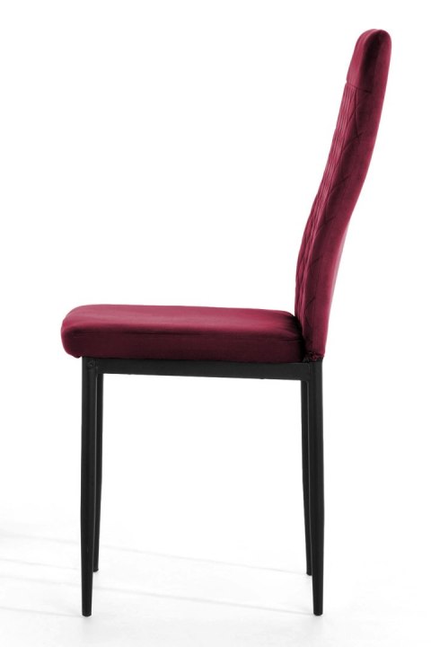 Krzesło tapicerowane VALVA CARO VELVET BURGUNDY Lugano Krzesło tapicerowane VALVA CARO VELVET BURGUNDY Lugano