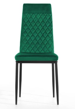 Krzesło tapicerowane VALVA CARO VELVET GREEN Lugano