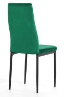 Krzesło tapicerowane VALVA CARO VELVET GREEN Lugano