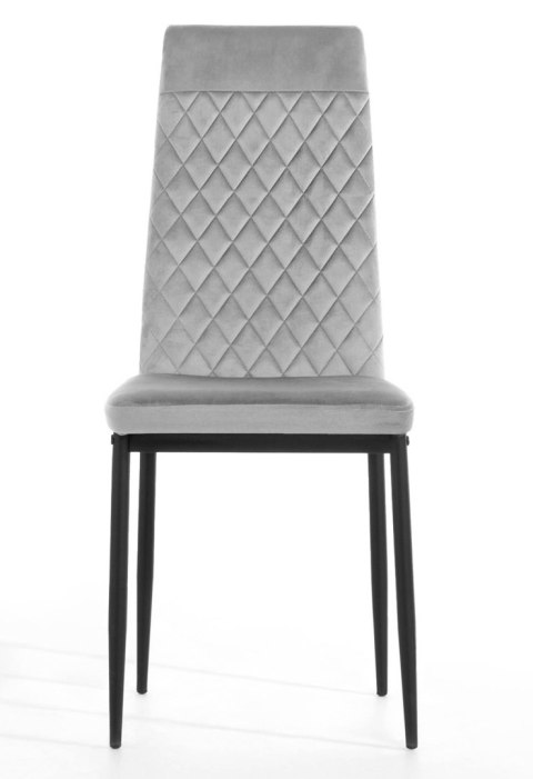 Krzesło tapicerowane zestaw 4x VALVA CARO VELVET GREY Lugano Krzesło tapicerowane zestaw 4x VALVA CARO VELVET GREY Lugano
