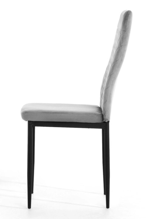Krzesło tapicerowane zestaw 4x VALVA CARO VELVET GREY Lugano Krzesło tapicerowane zestaw 4x VALVA CARO VELVET GREY Lugano