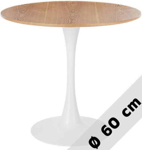 Stół okrągły VICTORY OAK WOOD 60 cm MILK II GATUNEK Lugano Stół okrągły VICTORY OAK WOOD 60 cm MILK II GATUNEK Lugano