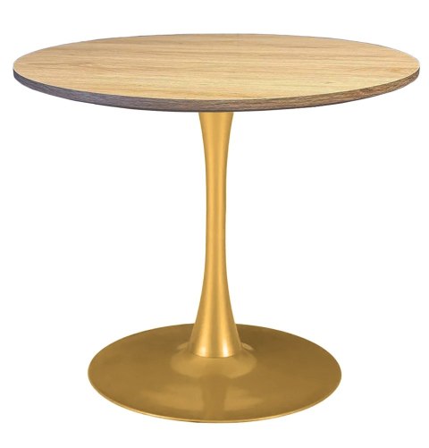 Stół okrągły VICTORY OAK WOOD 70 cm GOLD Lugano Stół okrągły VICTORY OAK WOOD 70 cm GOLD Lugano