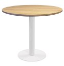 Stół okrągły VICTORY OAK WOOD 70 cm MILK Lugano