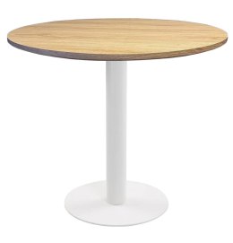 Stół okrągły VICTORY OAK WOOD 70 cm MILK Lugano