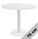 Stół okrągły VICTORY WHITE 70 cm MILK Lugano