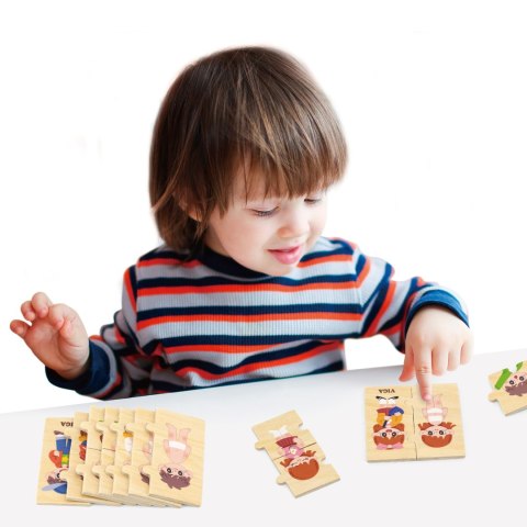 VIGA Drewniana Układanka Edukacyjna Dzieci 3szt Viga Toys VIGA Drewniana Układanka Edukacyjna Dzieci 3szt Viga Toys