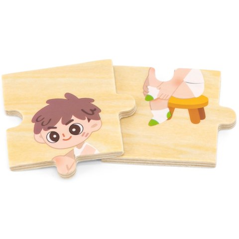 VIGA Drewniana Układanka Edukacyjna Dzieci 6szt Viga Toys VIGA Drewniana Układanka Edukacyjna Dzieci 6szt Viga Toys
