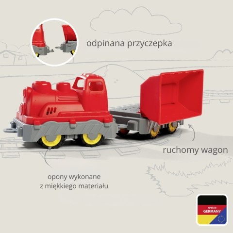 BIG Pociąg Towarowy Wagon z Wywrotką Zabawka do Pasku Big BIG Pociąg Towarowy Wagon z Wywrotką Zabawka do Pasku Big