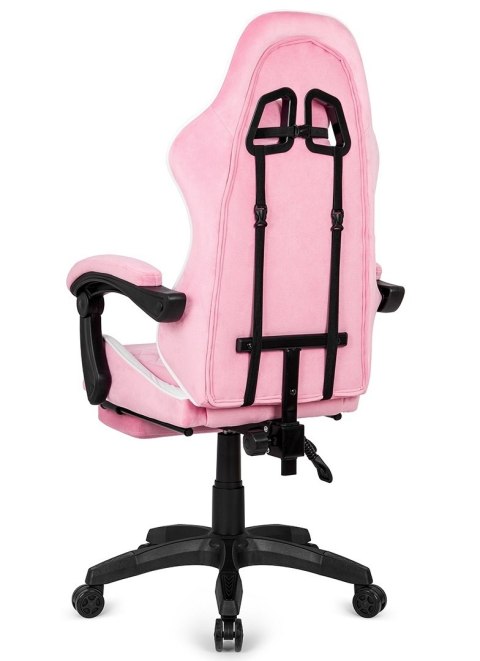 Fotel obrotowy gamingowy XL POKER PRO PINK + WHITE ALCANTARA Prototype Fotel obrotowy gamingowy XL POKER PRO PINK + WHITE ALCANTARA Prototype