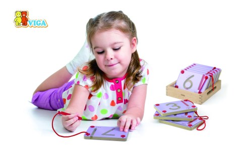 VIGA Tabliczki Magnetyczne Nauka Pisania Cyferki Certyfikat FSC Montessori Viga Toys VIGA Tabliczki Magnetyczne Nauka Pisania Cyferki Certyfikat FSC Montessori Viga Toys