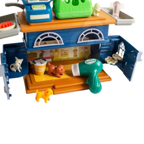 WOOPIE Domek 2w1 Sklep Zoologiczny + Salon Urody Weterynarz 33 el. Woopie WOOPIE Domek 2w1 Sklep Zoologiczny + Salon Urody Weterynarz 33 el. Woopie