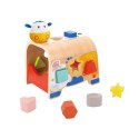 TOOKY TOY Drewniany Sorter Kształtów Krówka Klocki Kształty 6 el. Tooky Toy