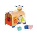 TOOKY TOY Drewniany Sorter Kształtów Krówka Klocki Kształty 6 el. Tooky Toy